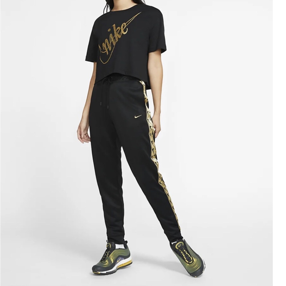 COPY - Nike black and gold metallic joggers